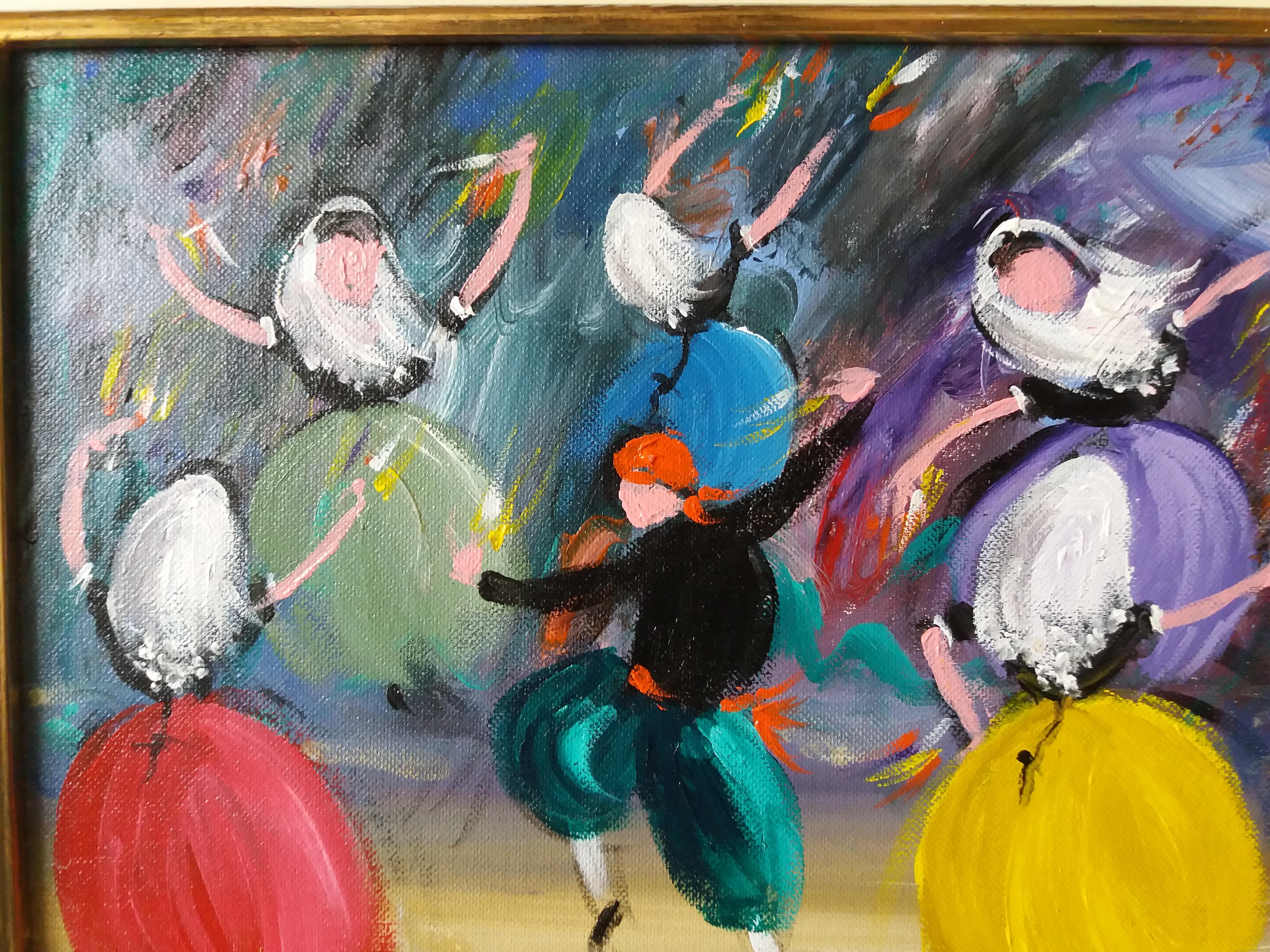  BOLERO. original expressionist acrylic painting. framed
Spanish painter maximum representative of the art of Mallorca at the end of the 20th century. Costumbrista work. With different own museums in different sites exhibited in the main galleries