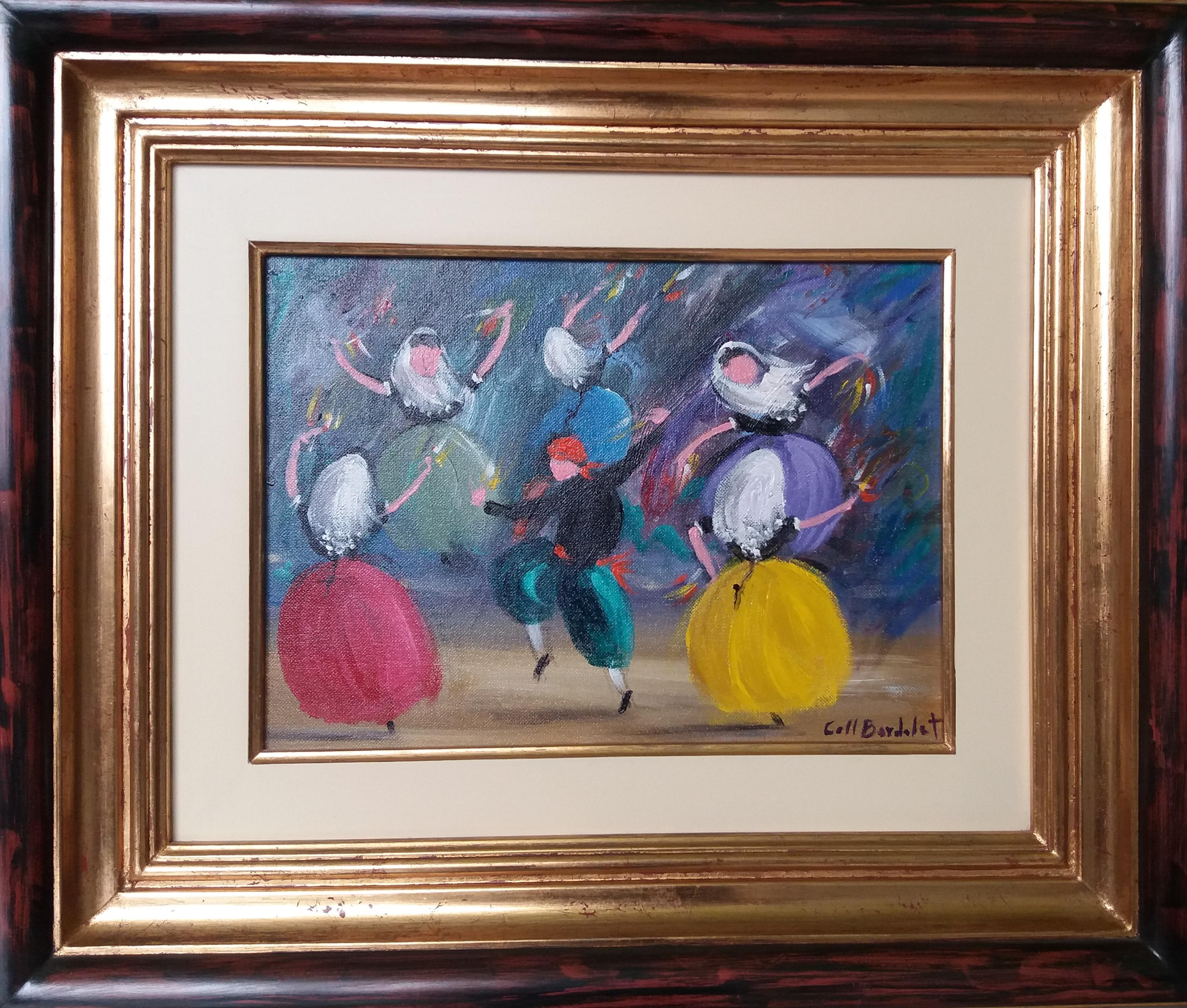  Coll Bardolet  200 Typical Mallorcan Dance. original expressionist  painting