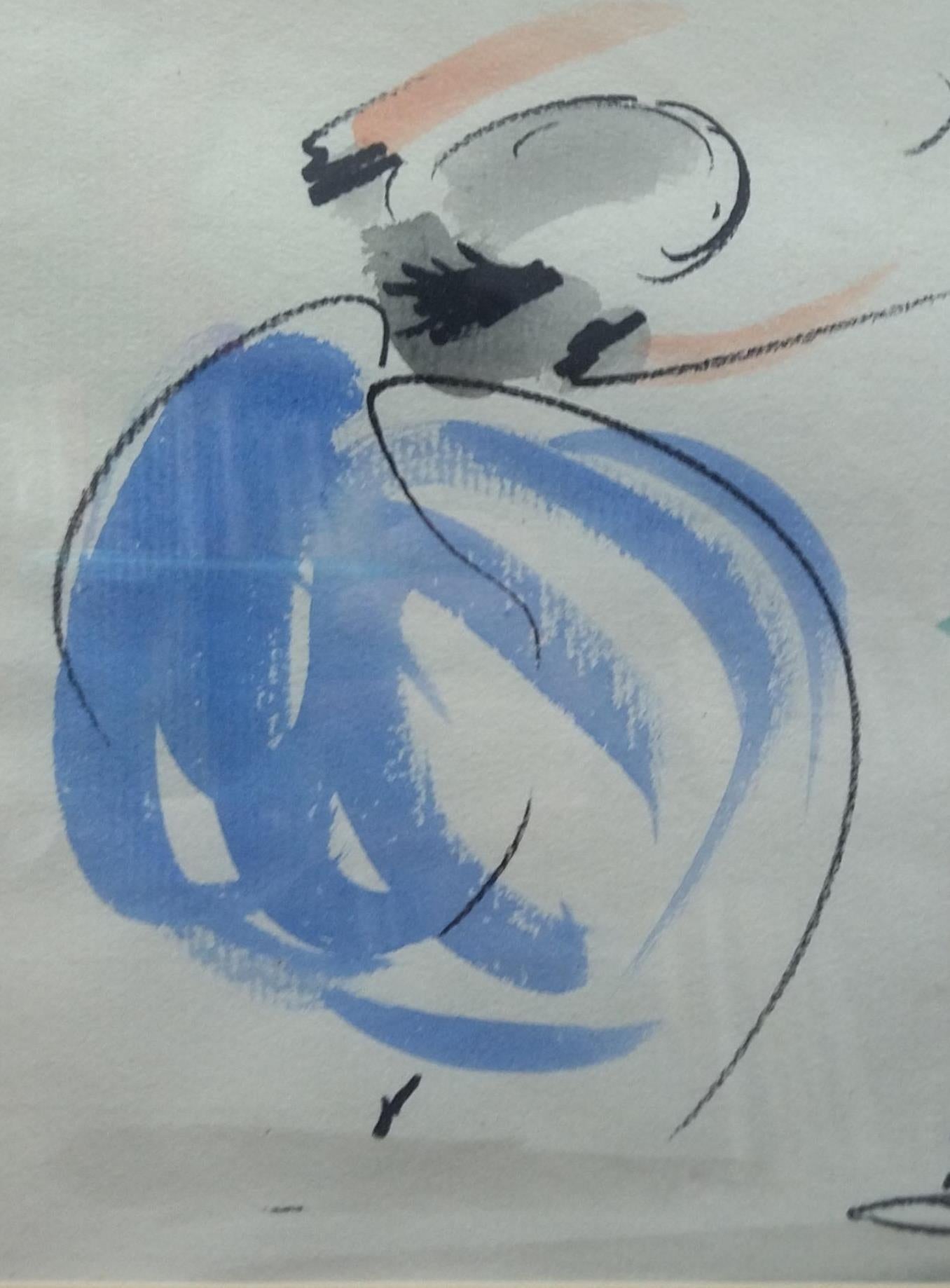 Coll Bardolet 34 Bolero Mallorquín pintura original acuarela expresionista 2
