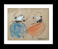 Coll Bardolet 30 Bolero Baile Mallorquín acuarela expresionista original