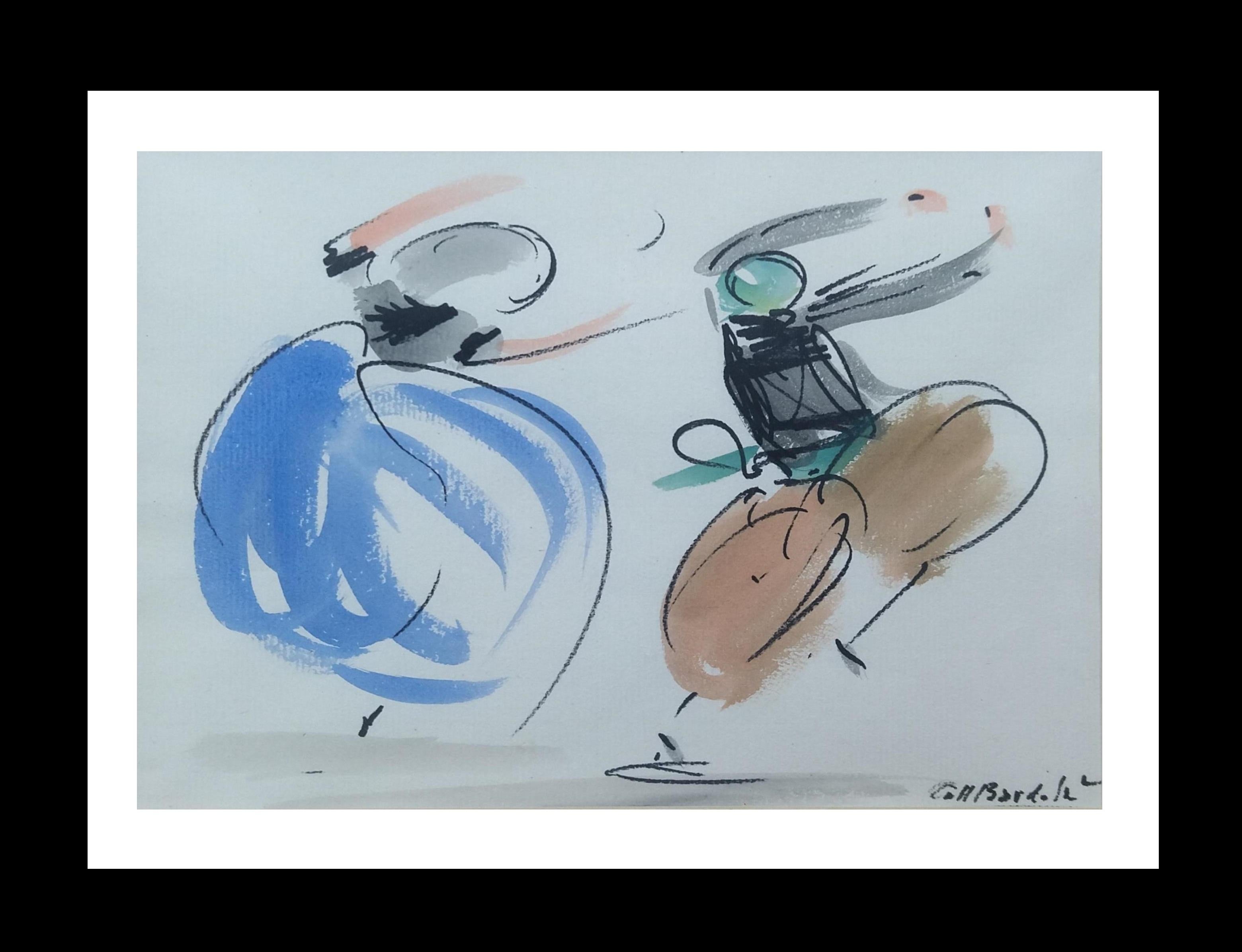 Coll Bardolet Bolero Mallorquin aquarelle expressionniste originale