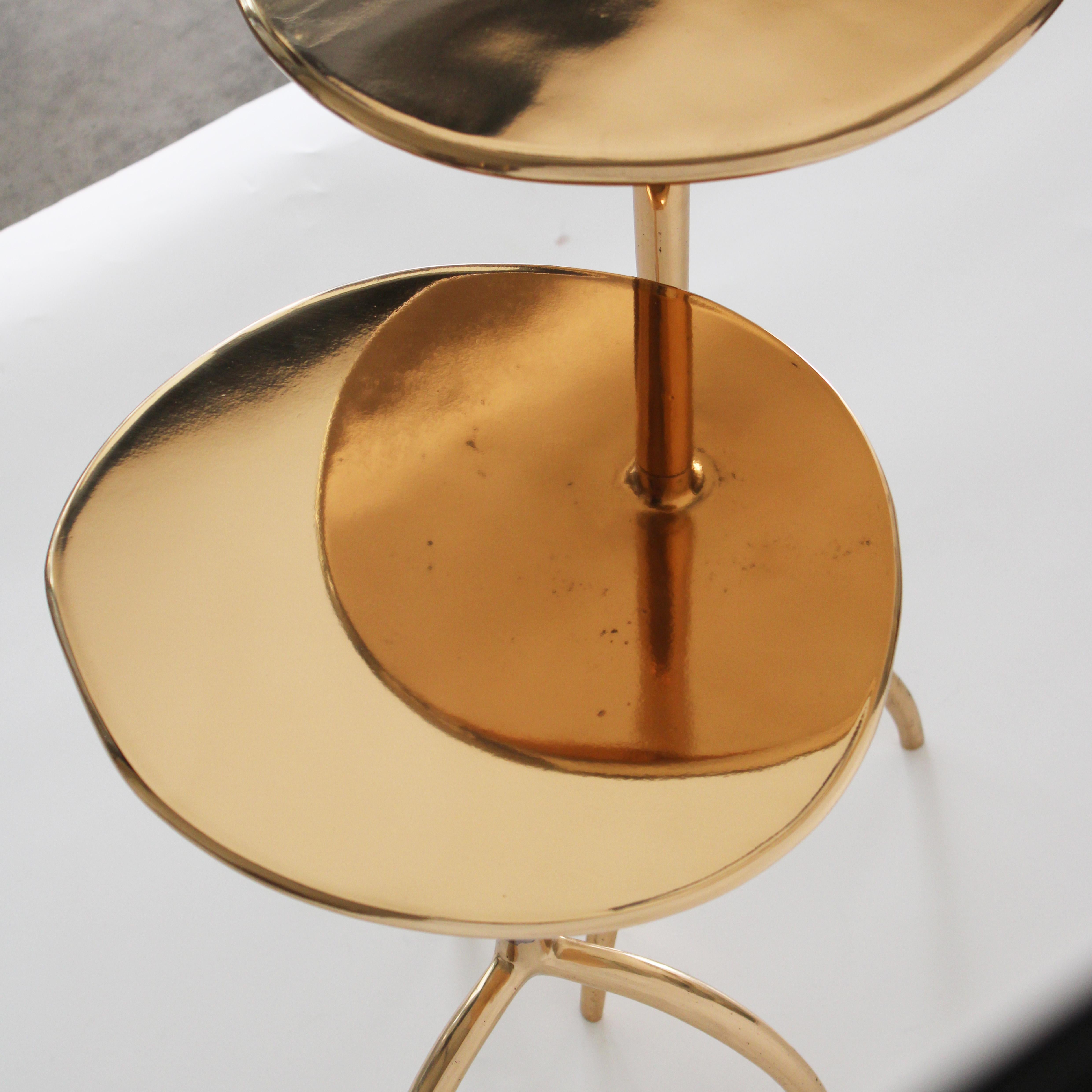 Colla Cast Bronze Side Table Set of 2 by Studio Sunt For Sale 7