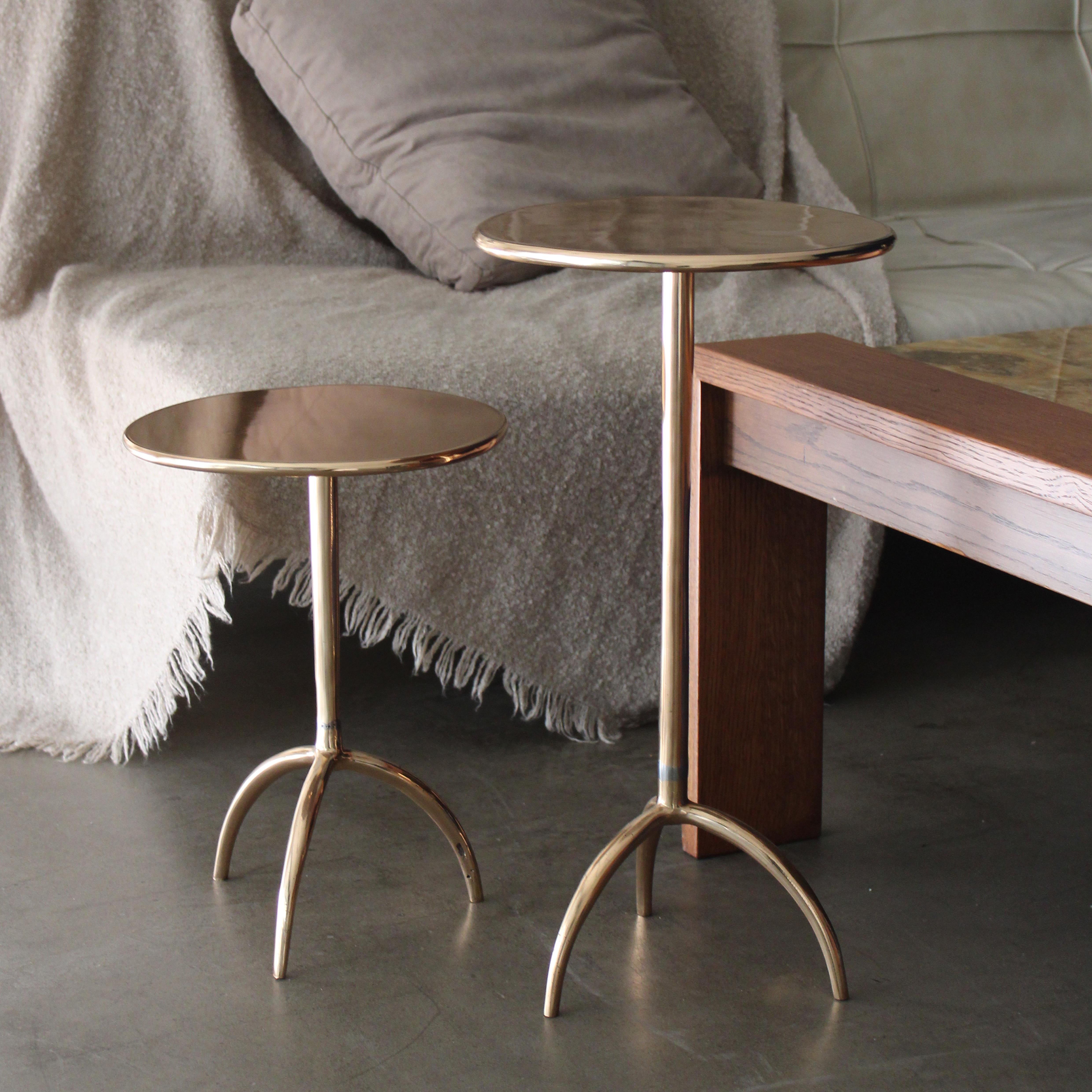 Colla Cast Bronze Side Table Set of 2 by Studio Sunt In New Condition For Sale In Üsküdar, İstanbul