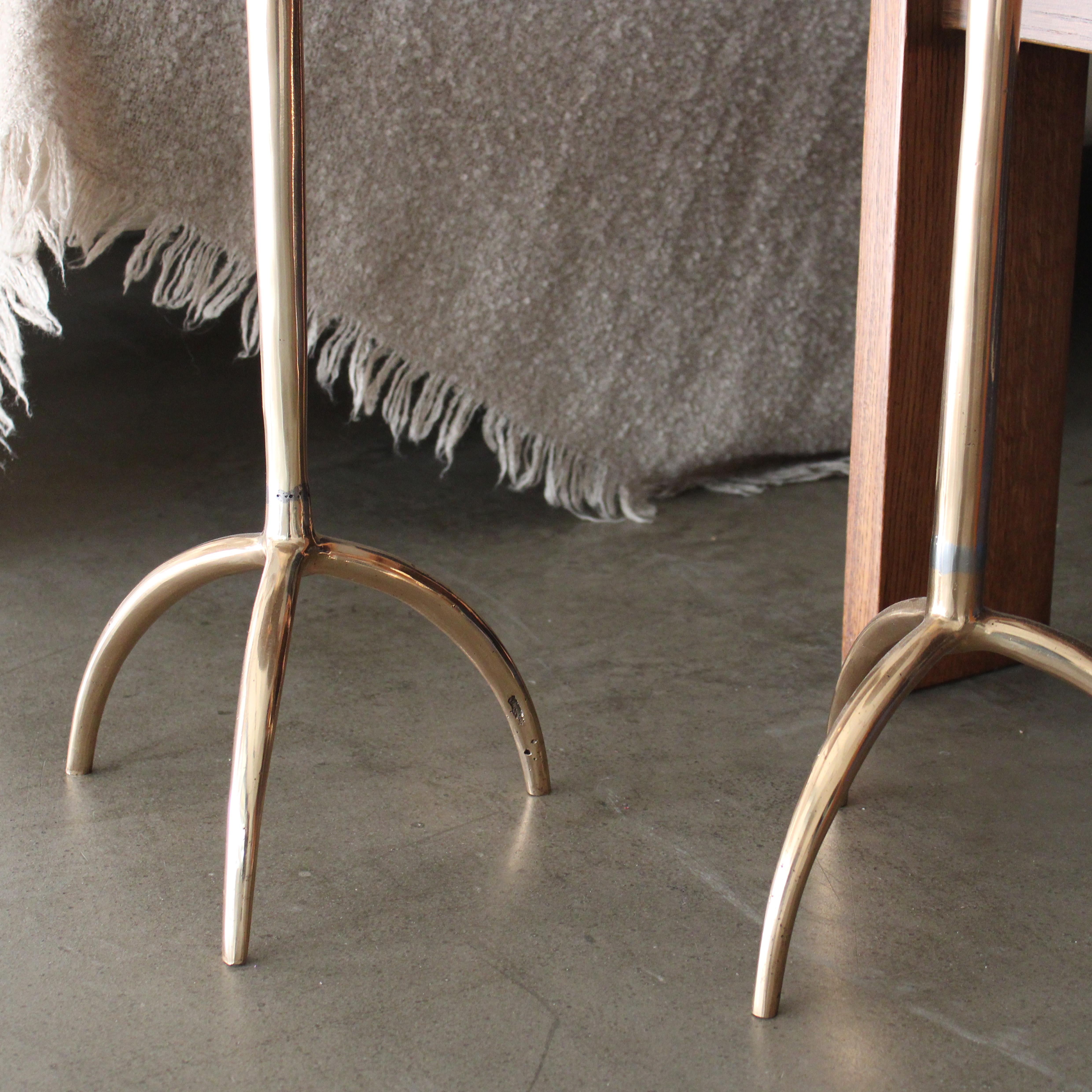 Colla Cast Bronze Side Table Set of 2 by Studio Sunt For Sale 3