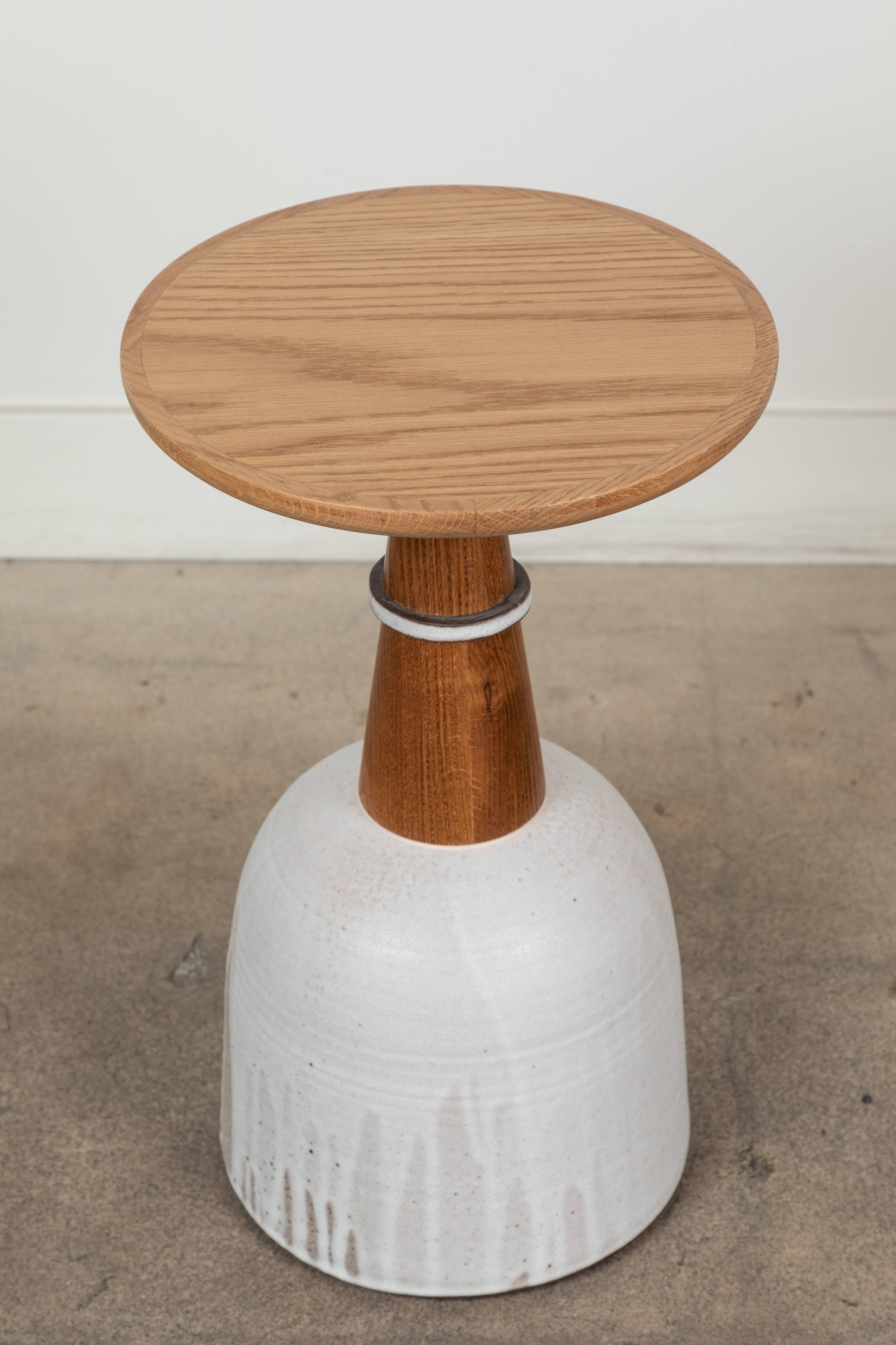 Mid-Century Modern Collabs in Clay Side Table by Victoria Morris for Lawson-Fenning For Sale