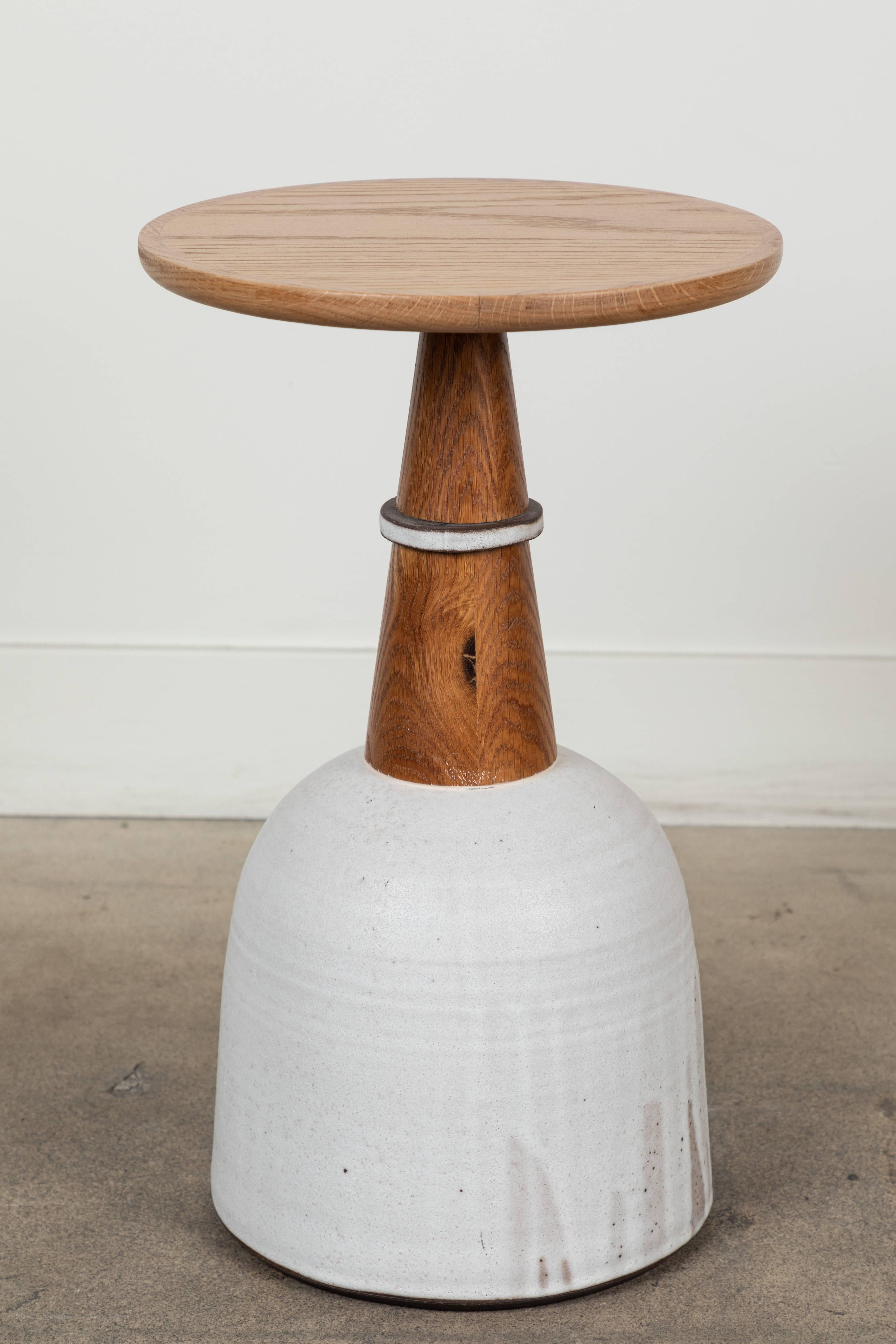 Contemporary Collabs in Clay Side Table by Victoria Morris for Lawson-Fenning