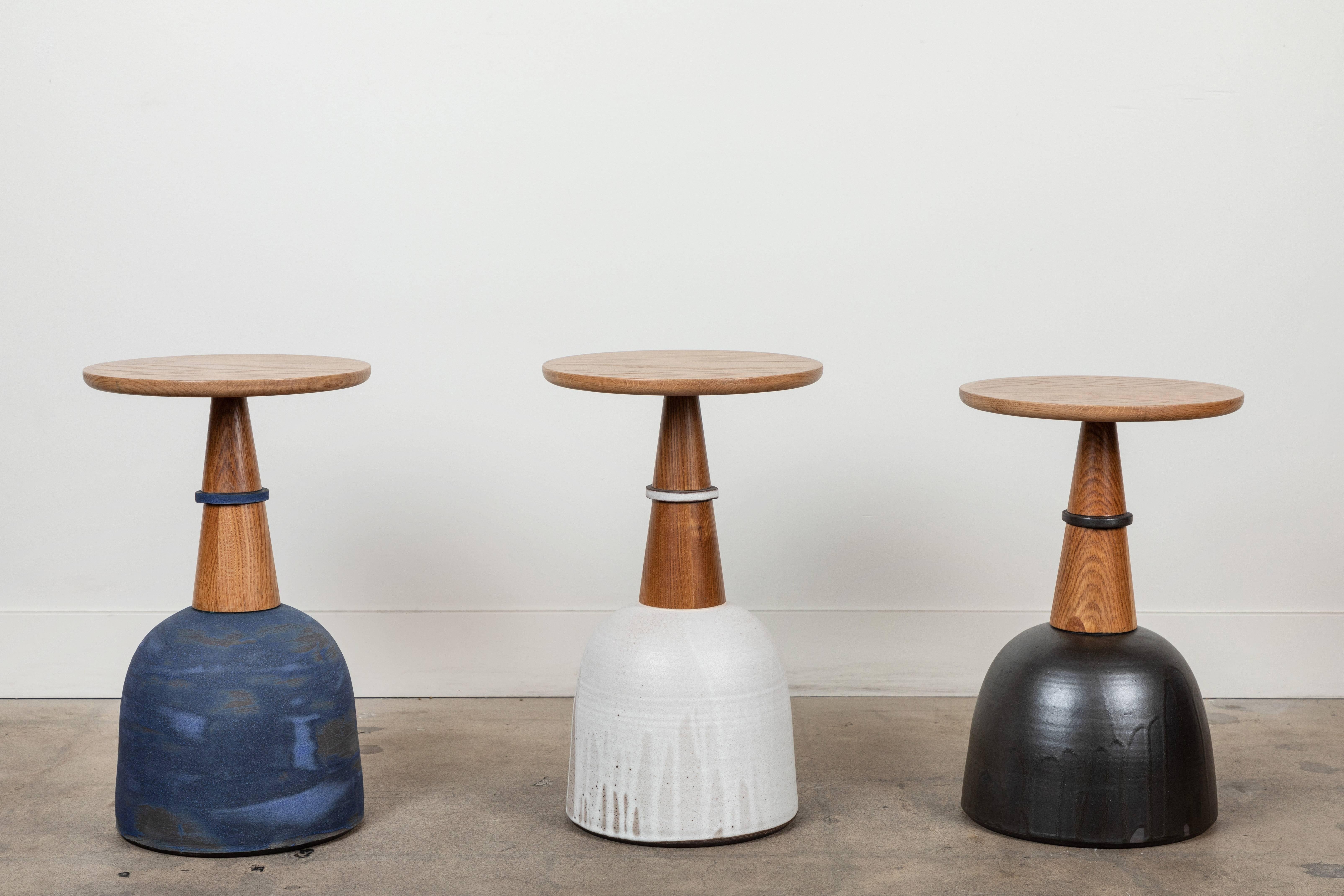 Contemporary Collabs in Clay Side Table by Victoria Morris for Lawson-Fenning For Sale