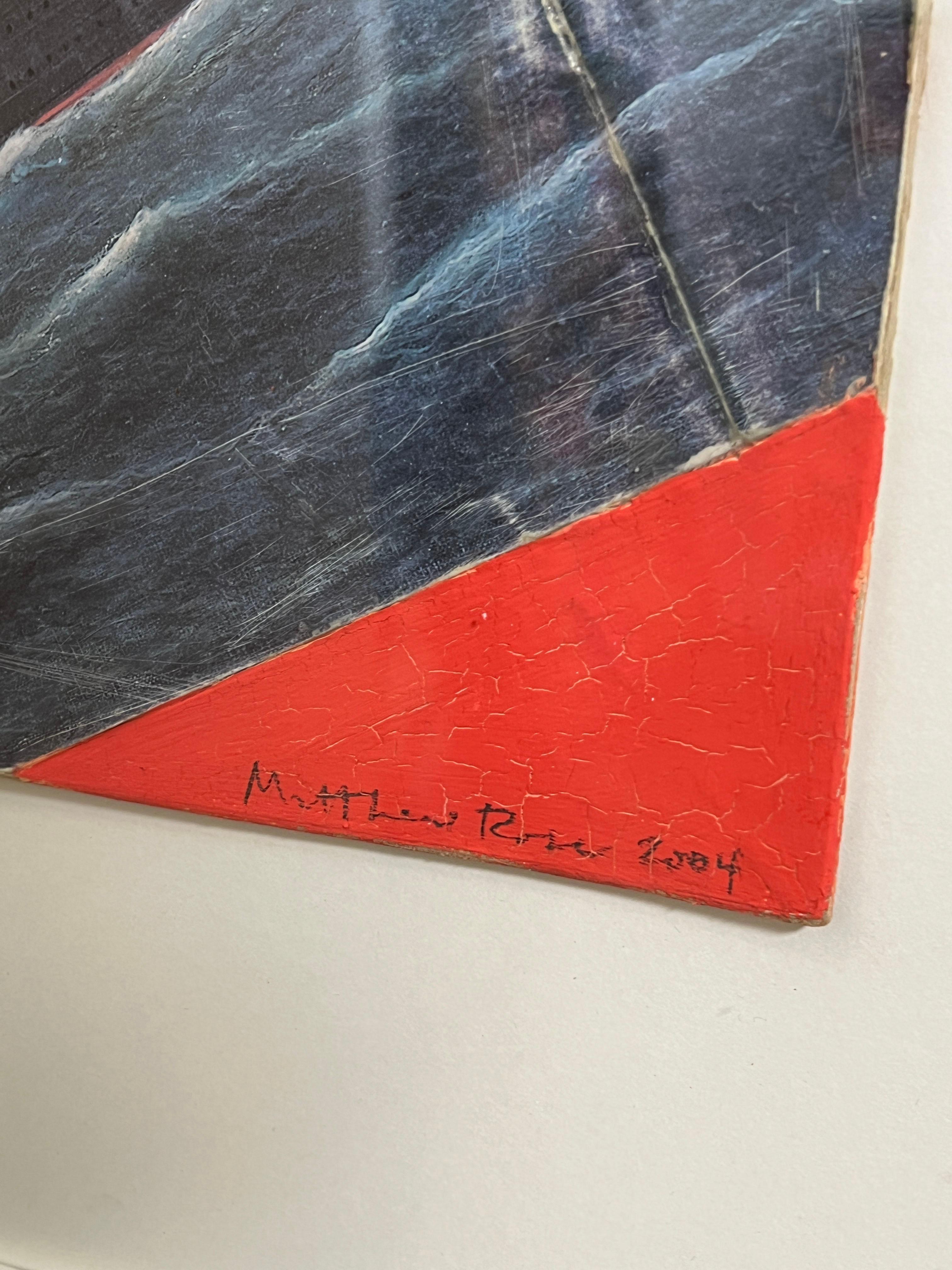 Collage et peinture de Matthew Rose, intitulé 12,05 Bon état - En vente à Peabody, MA