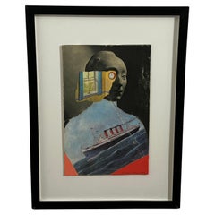 Collage y pintura de Matthew Rose, titulado 12.05