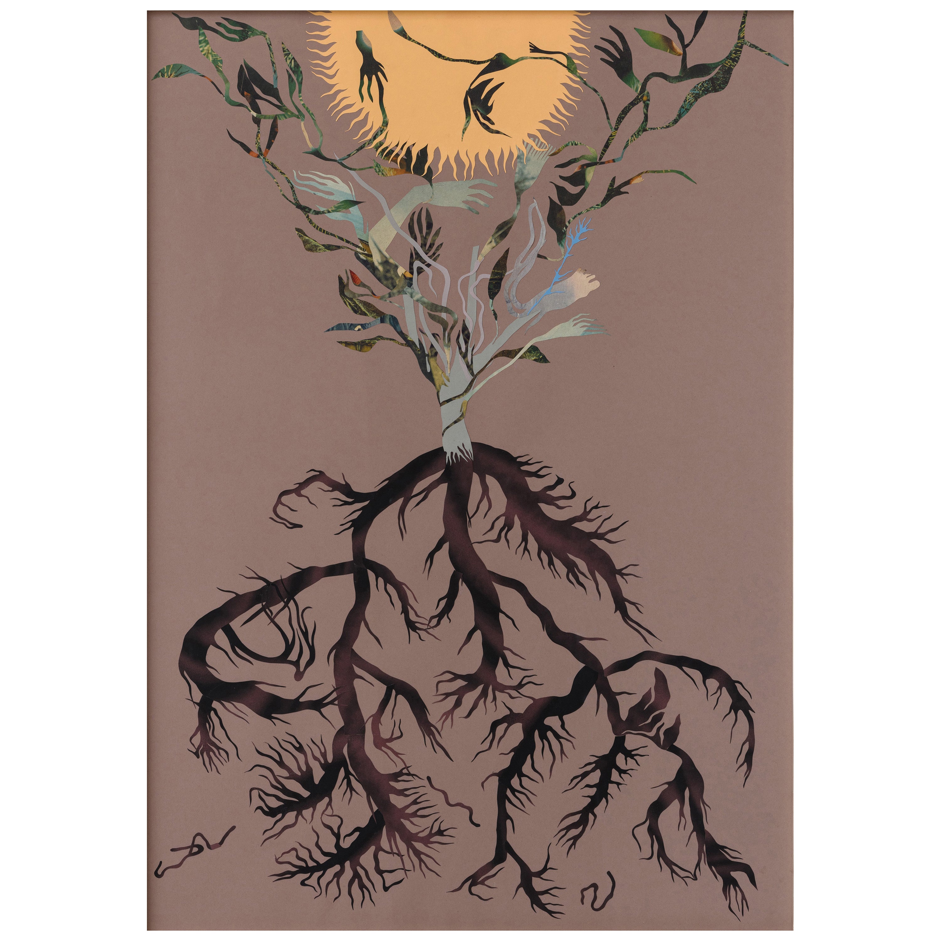 Collage Deep Roots by Artist Stella Koleszár