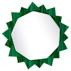Collage du FLEUR Soleil Mirror in Malachite