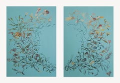 Collage Morning Glory III. by Artist Stella Koleszár