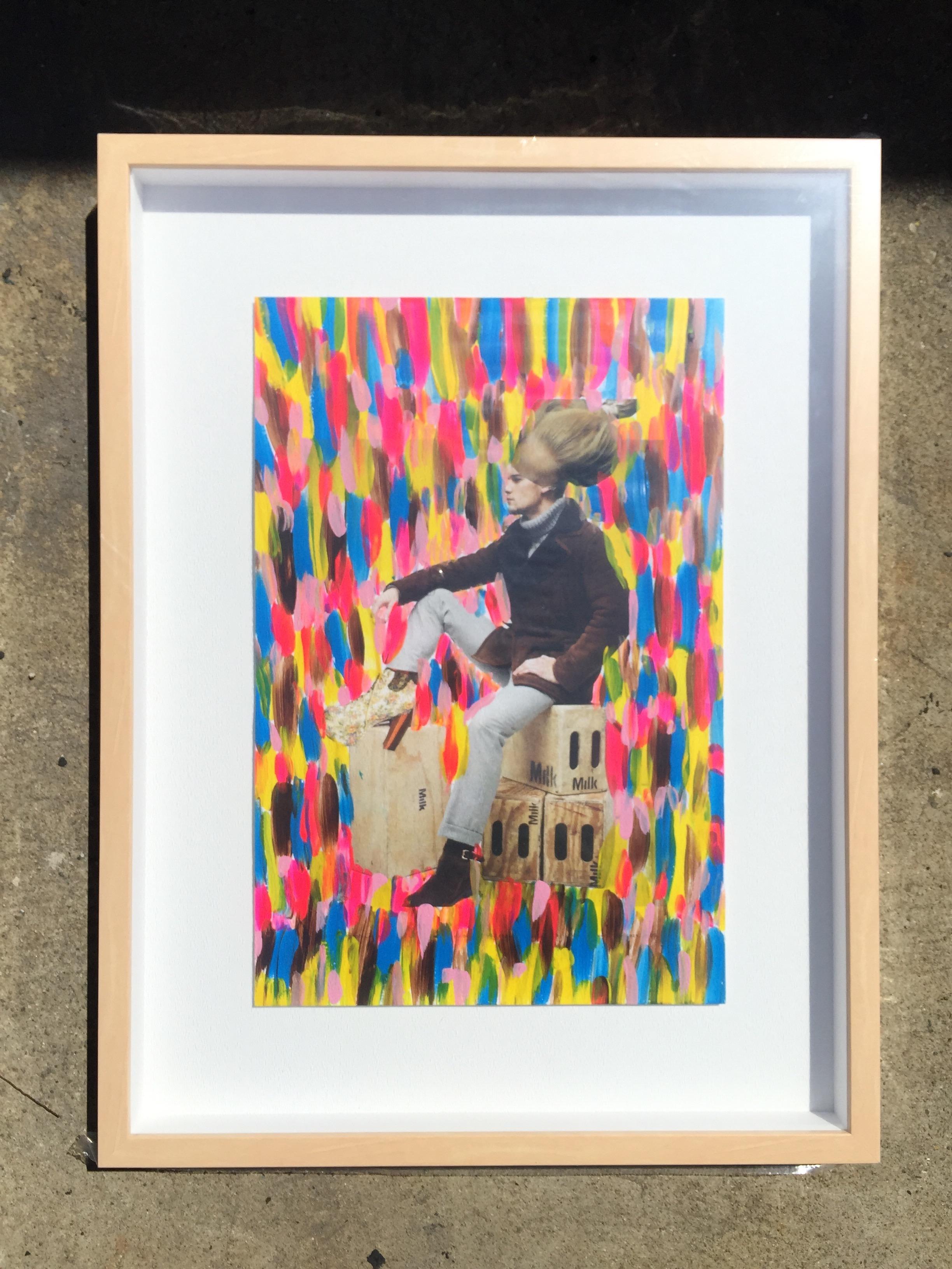 Collage, peinture multicolore lot de 9, 21e siècle de Mattia Biagi Neuf - En vente à Culver City, CA