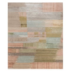 Collage Rug by Rural Weavers, Knotted, Wool, Bamboo Silk, 240x300cm