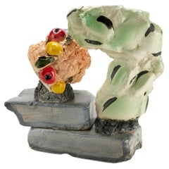 Noa Chernichovsky Collage with bricks - Figurative Ceramic Sculpture
