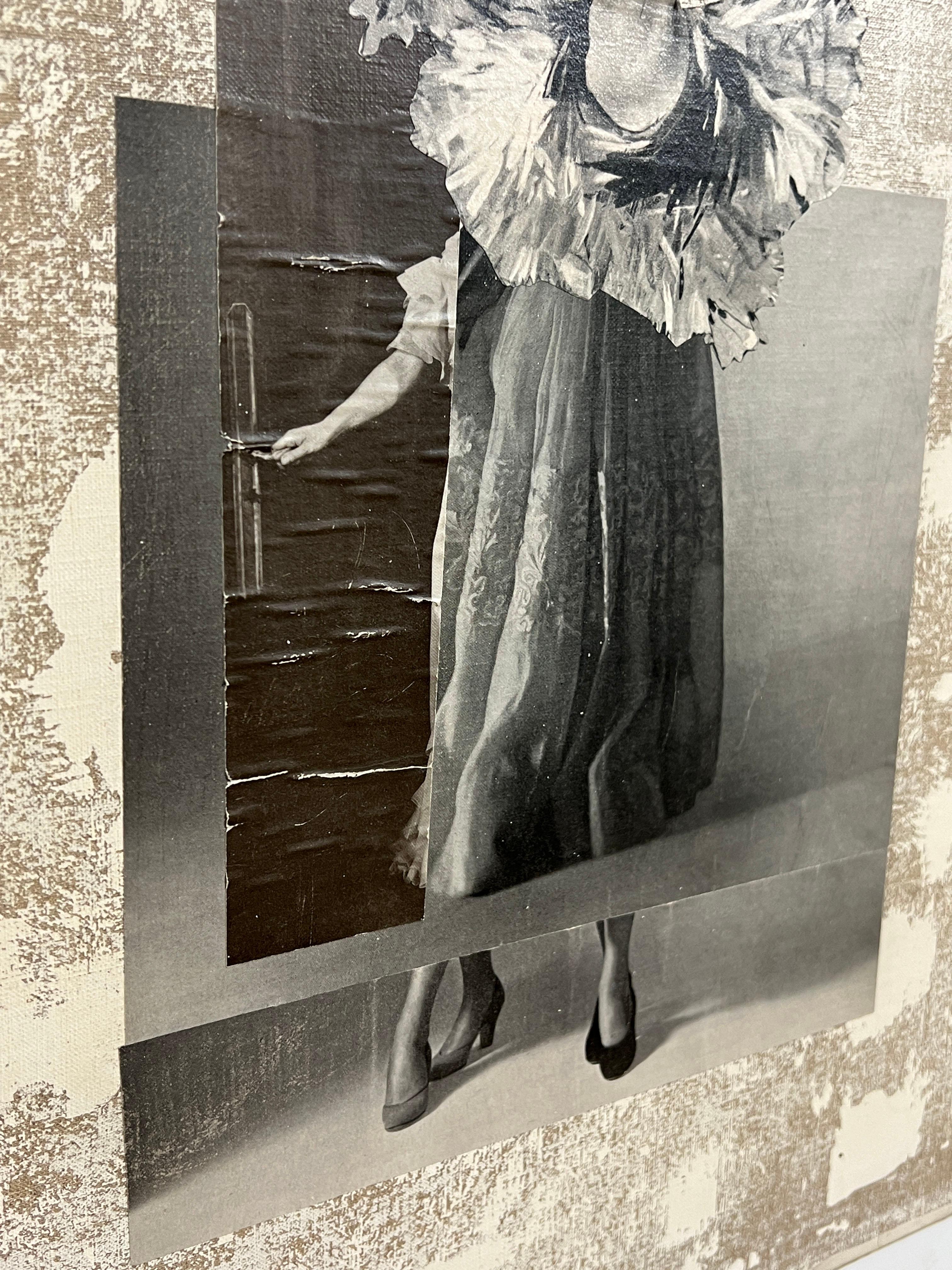 Collage mit Farbe mit dem Titel „Der Trial“ von Matthew Rose (Moderne) im Angebot