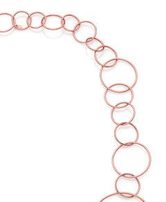 Collana Anelloni in Oro Rosa 18kt - Collezione ESSENCE*