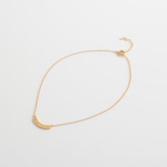 Necklace, 925 sterling silver, natural diamonds ct 0.015, 18kt gold plated