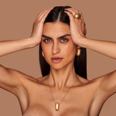 Collana Bold (1 elemento) CZ, Argento 925 placcato in oro 18 kt, Athena