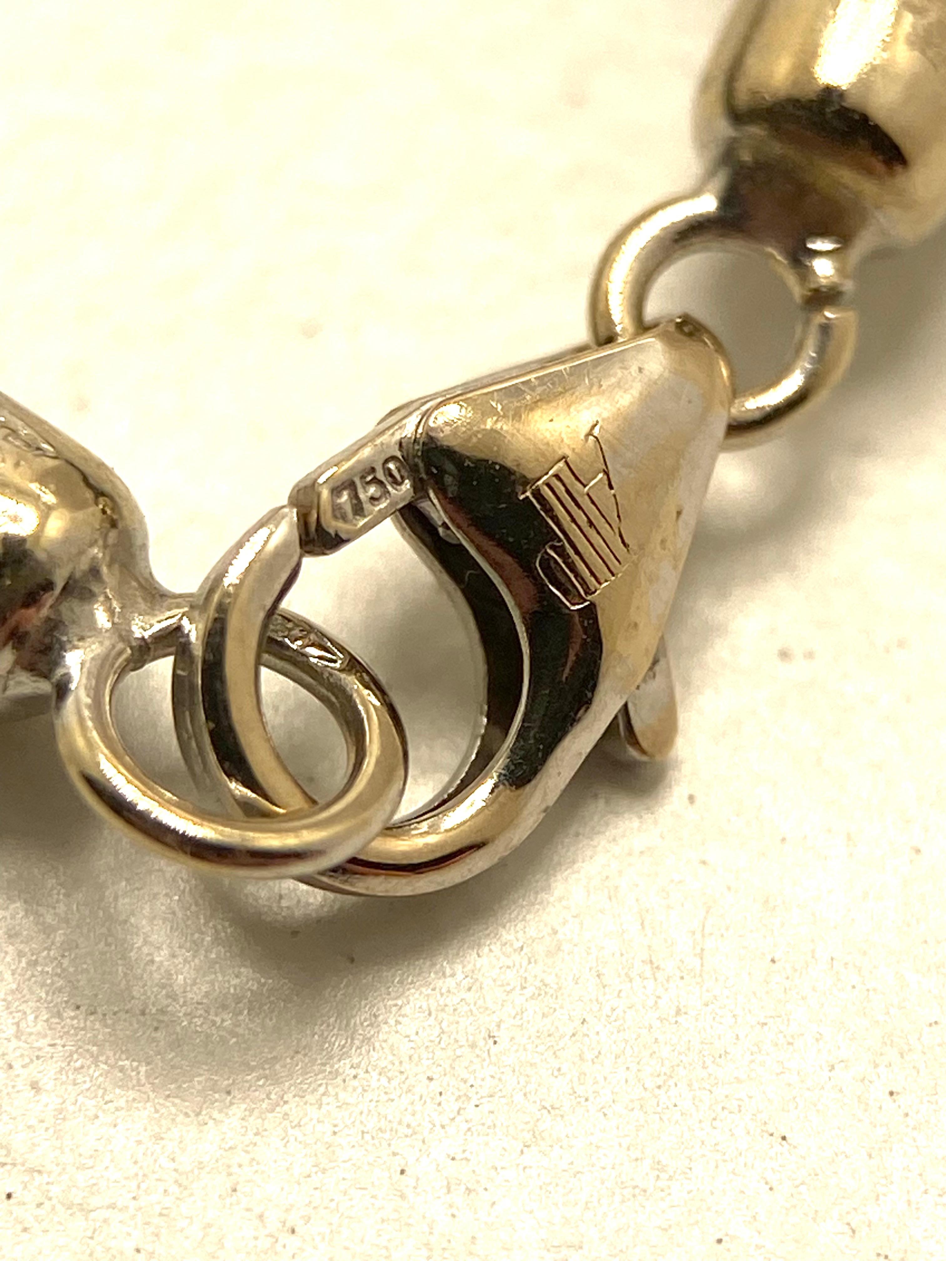 Collana  Audemars  PiQUE con Diamanti e Topazio Blu in Oro Bianco 18k in vendita 1