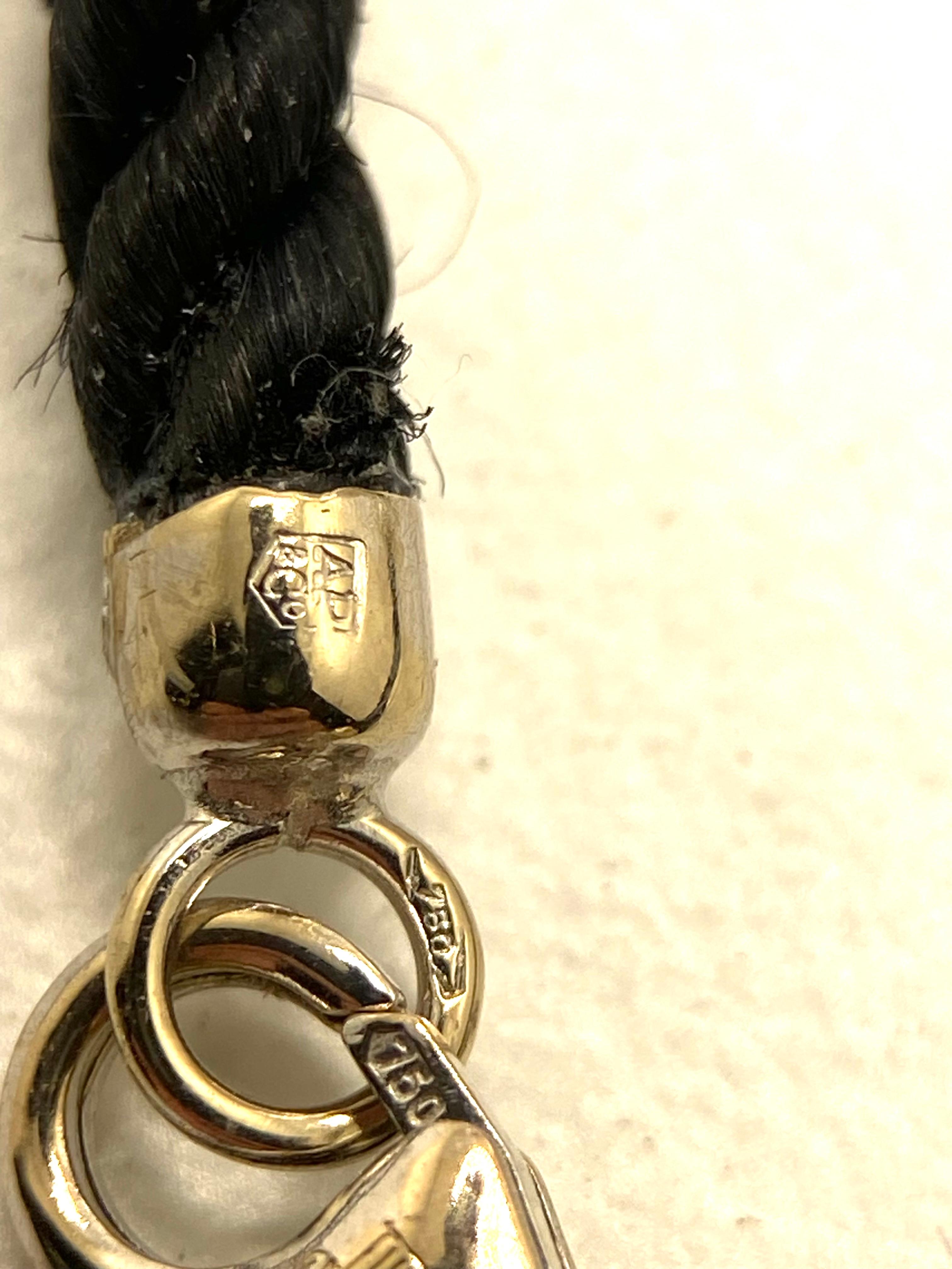 Collana  Audemars  PiQUE con Diamanti e Topazio Blu in Oro Bianco 18k in vendita 3