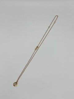 Damiani Sophia Loren 18 kt. rose gold and diamond charm necklace on necklace