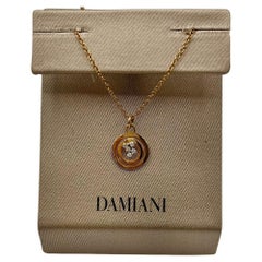 Collana con charm Damiani Sophia Loren in oro rosa 18 kt. e diamanti su collana