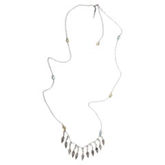 Necklace with Feather Charms