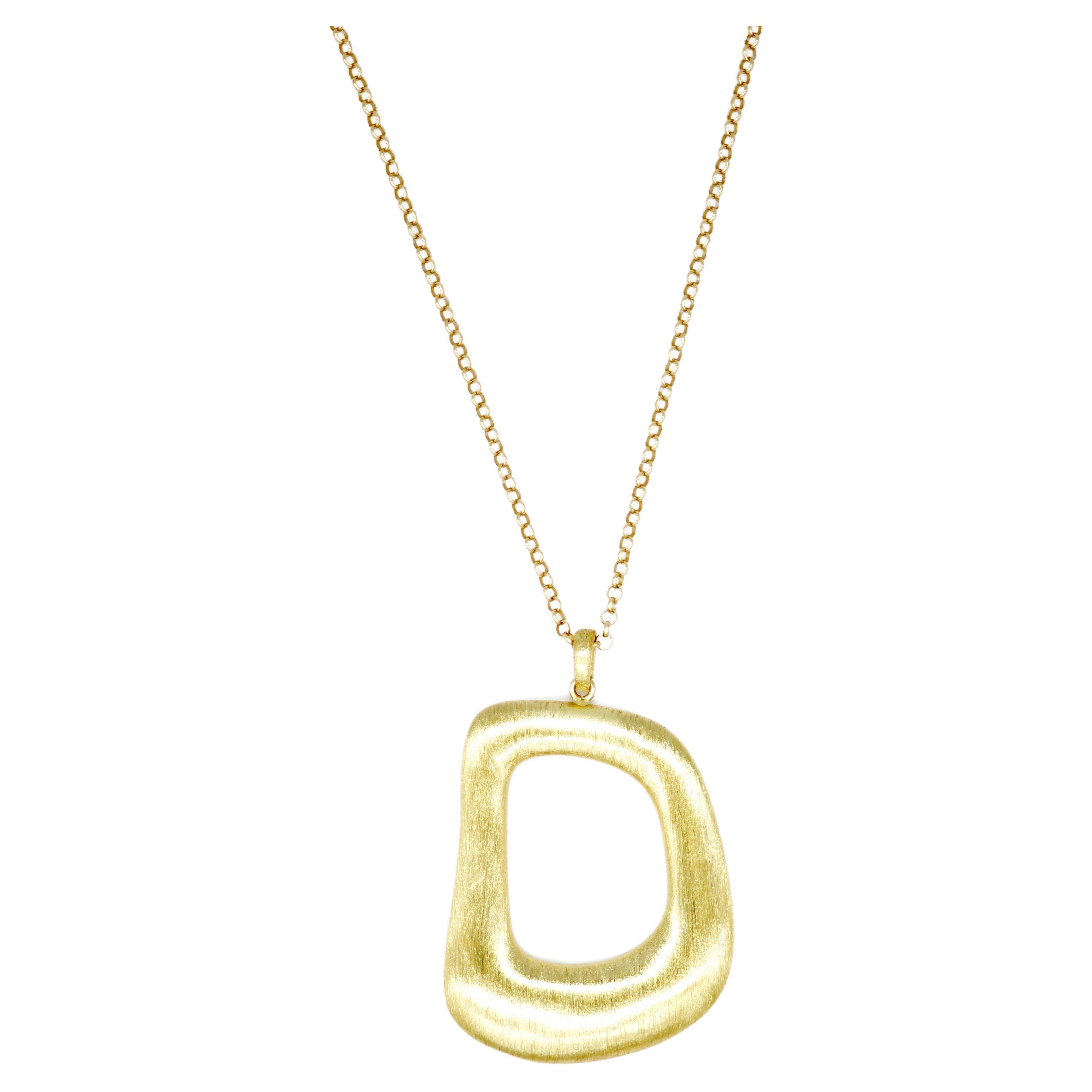 Pendant necklace, 925 sterling silver, 18 kt. gold plated, Amanda For Sale