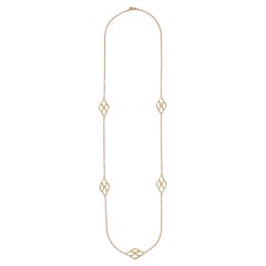 Halskette mit Perlmutt-Einsätzen auf 18-karätigem Gelbgold – Kollektion DREAMLAND*