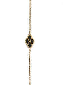 Necklace with Onyx Inlays on 18kt Yellow Gold - DREAMLAND* Collection