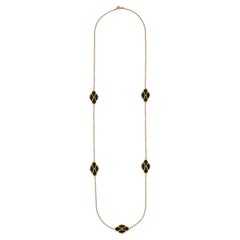 Necklace with Onyx Inlays on 18kt Yellow Gold - DREAMLAND* Collection
