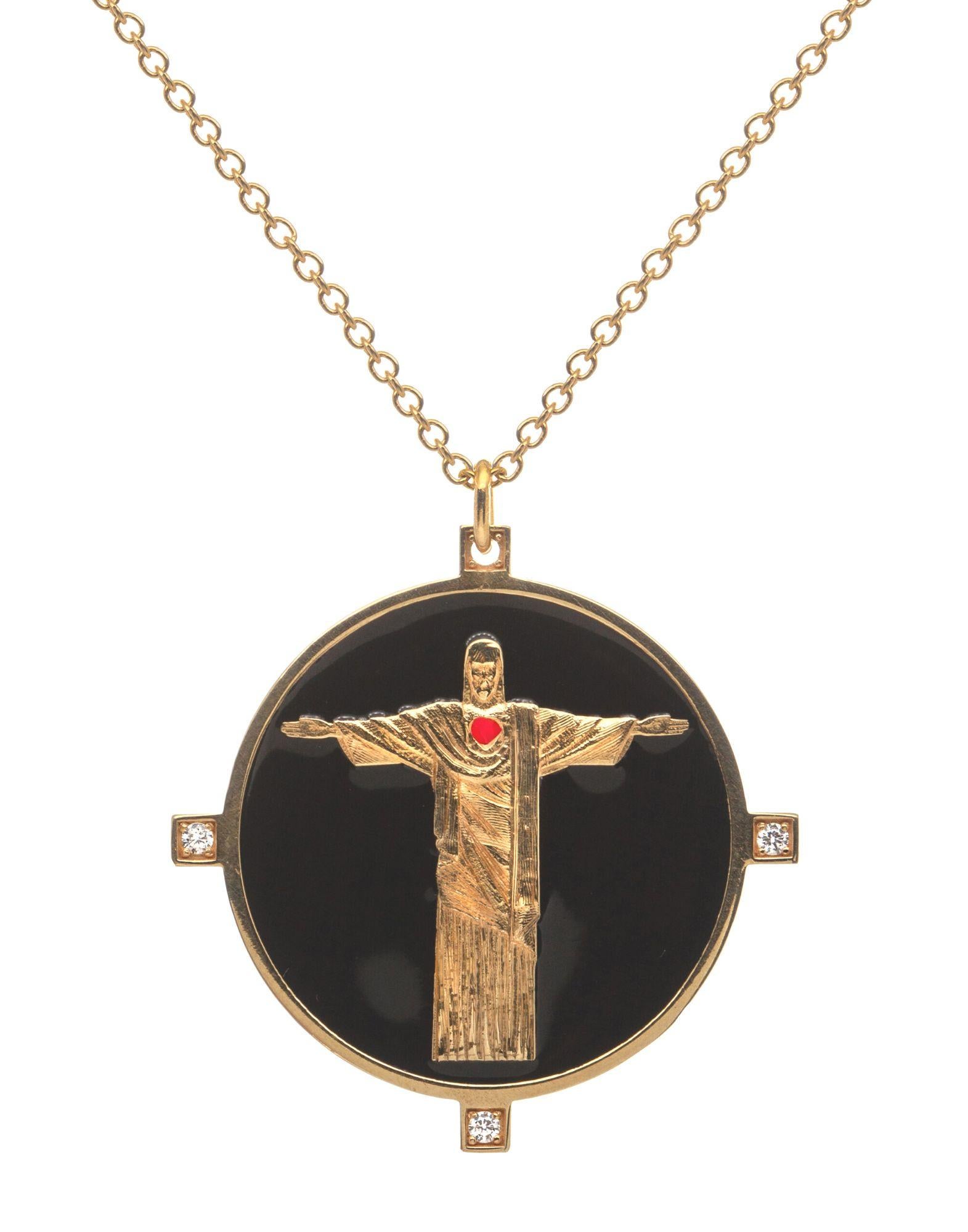 Taglio brillante Collana Corcovado Nera in vendita
