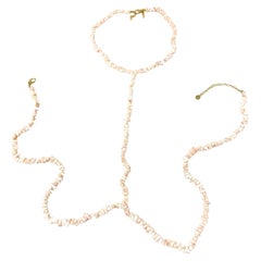 Körper-Halskette, 925 Sterling Silber, Sey Collection rosa Koralle 