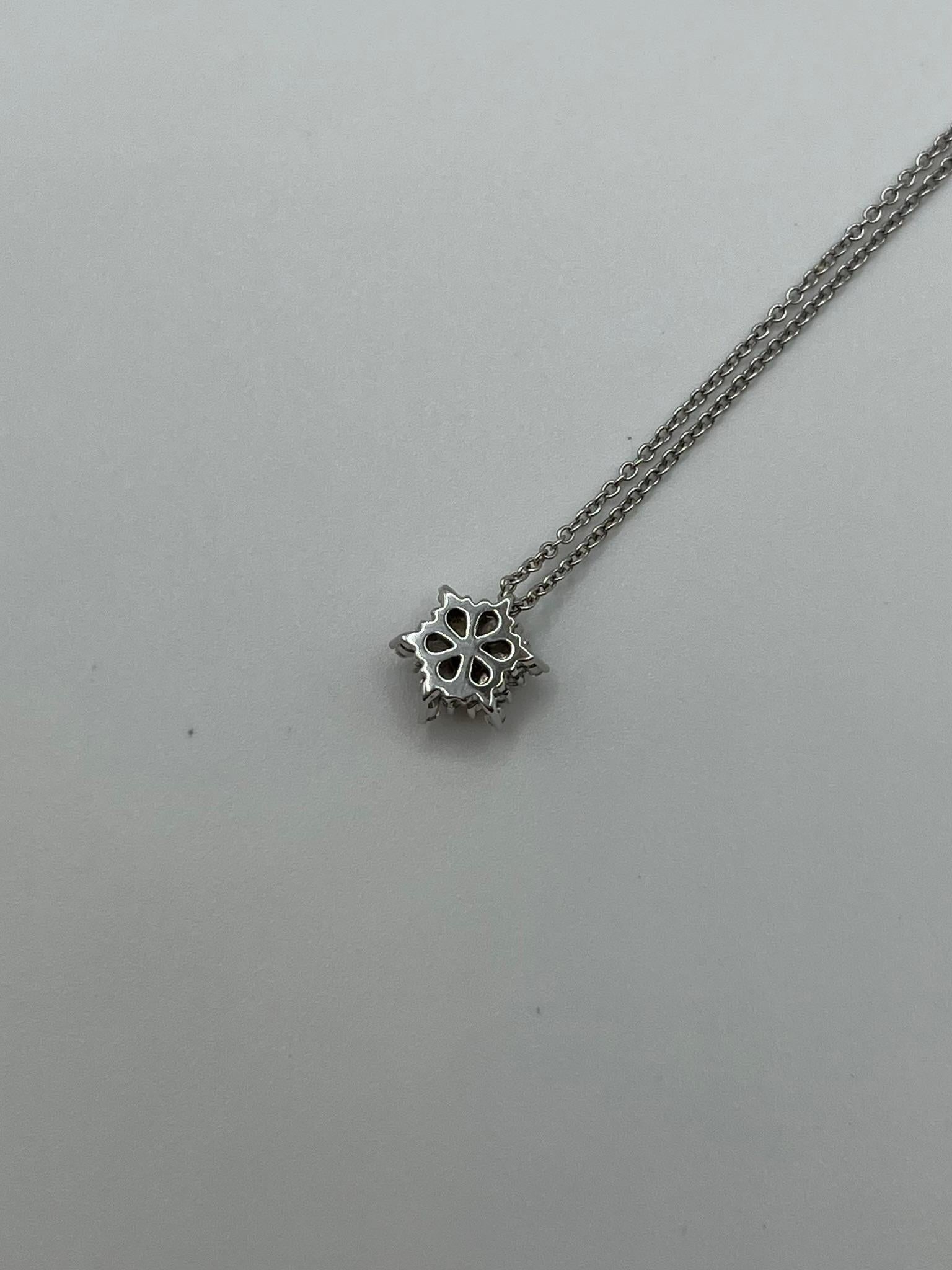 Damiani-Halskette aus 18 kt. Weißgold mit Rubin und Diamanten im Angebot 3