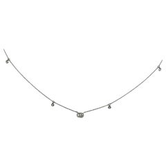 Collar Gucci Running G de oro blanco de 18 quilates y diamantes