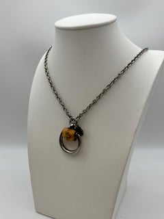 Gucci Horsebit necklace with silver bamboo