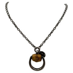 Collana Gucci Horsebit con bamboo in argento