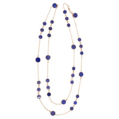 18Kt Rose Gold and Lapis Lazuli Necklace