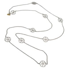 Collar largo colección Disco perforado prehistórico