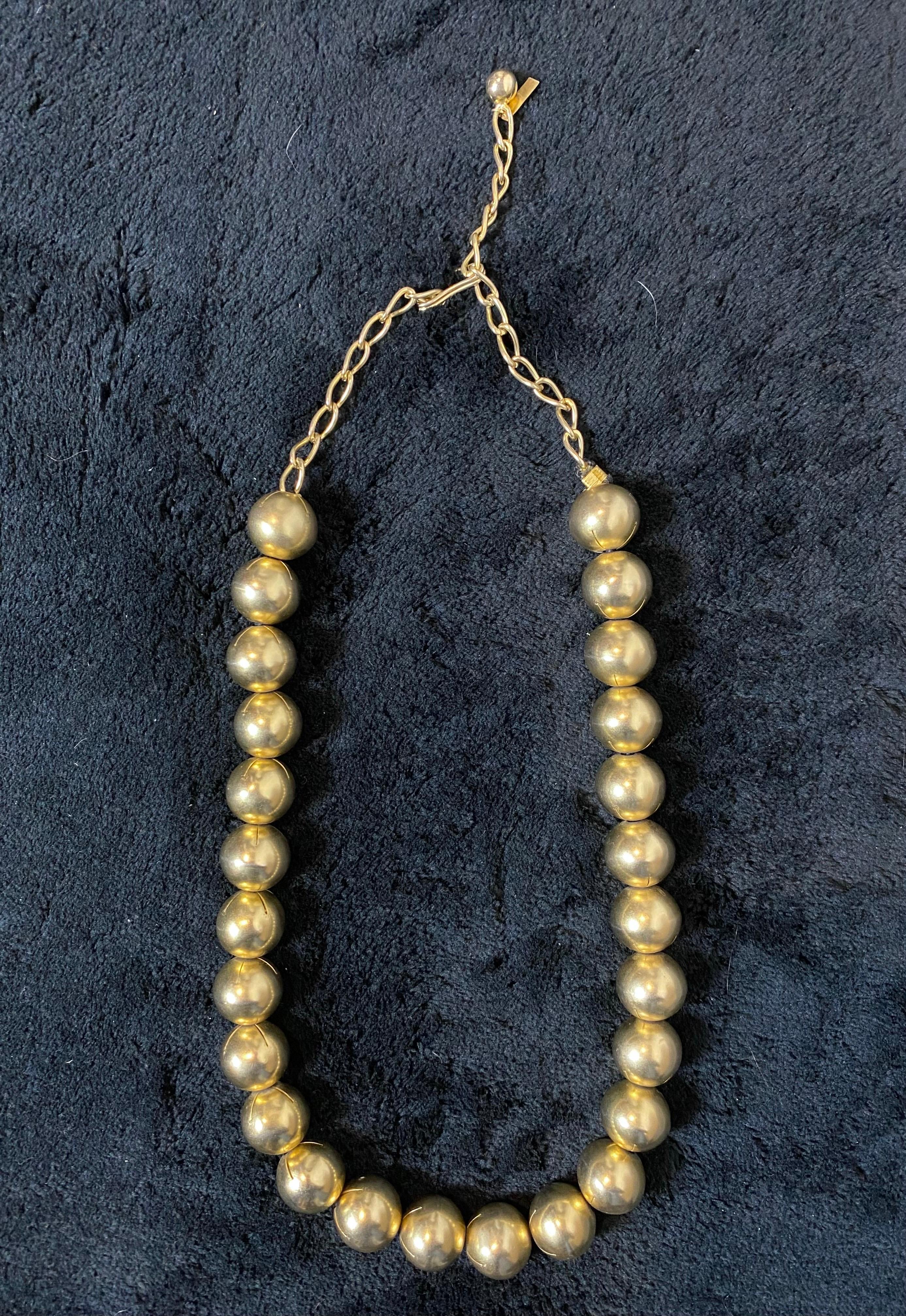 Collana vintage Gianni Versace in metallo Unisexe en vente