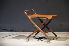 Collapsable Teak Bar Cart