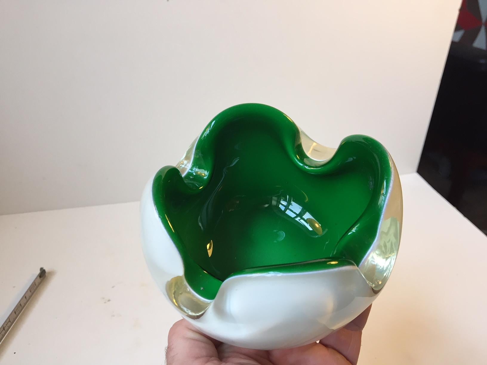 Mid-Century Modern Collapsed Bowl or Ashtray from Murano, 1960s