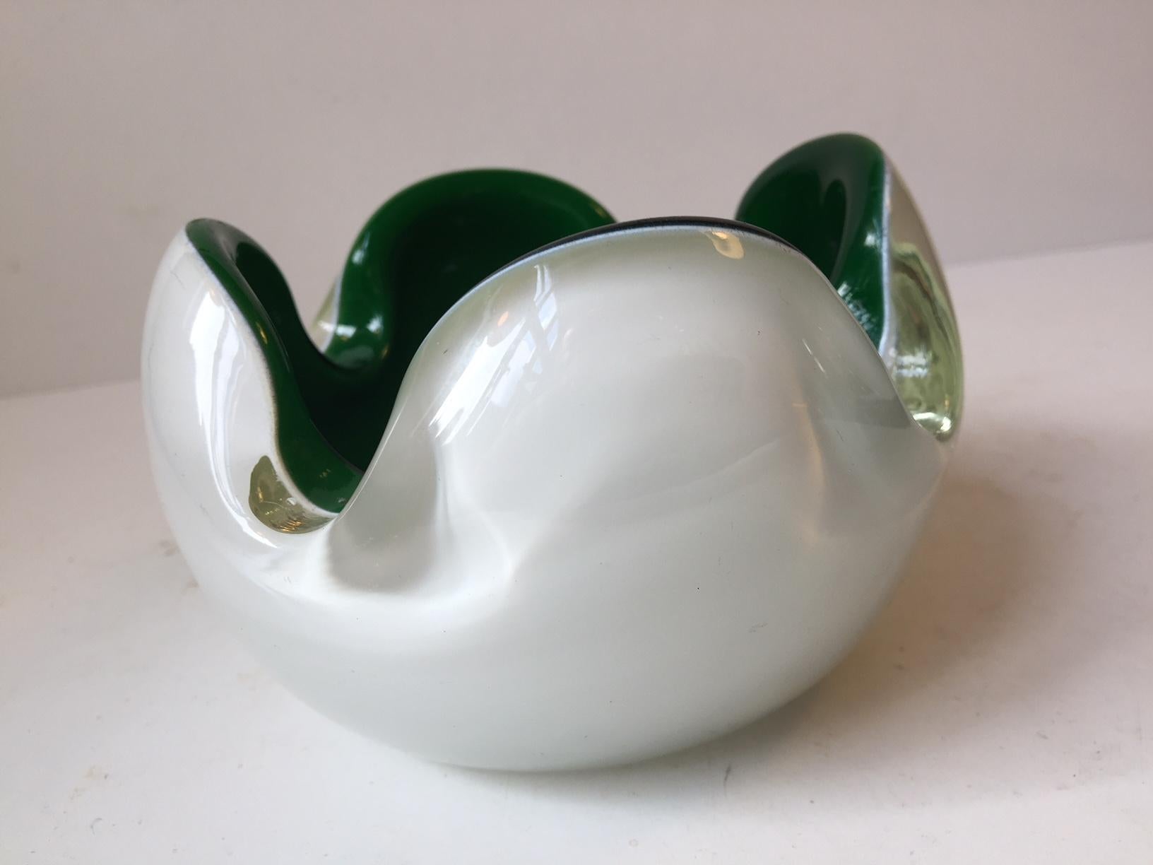 Italian Collapsed Bowl or Cigar Ashtray from Murano, 1960s