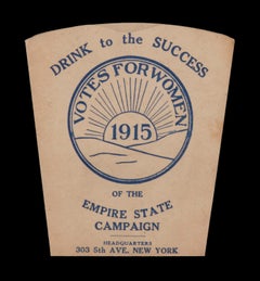 Collapsible Women's Suffrage Drinking Cup, Empire State Campaign Committee, 1915