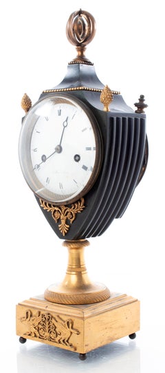 Collas French Empire Gilt Bronze Mantel Clock