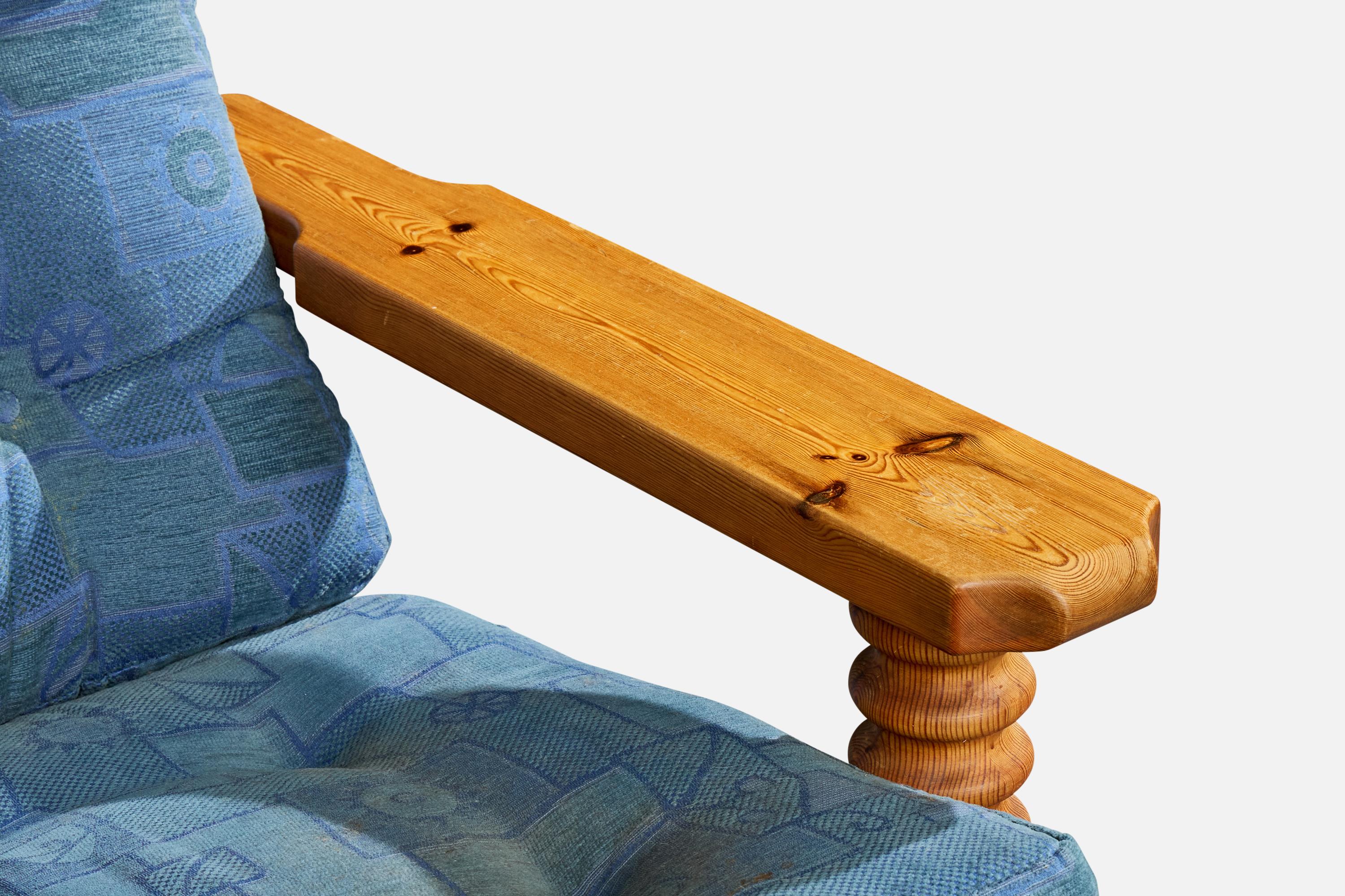 Chaises longues Collden, pin, tissu, Suède, 1970 en vente 3