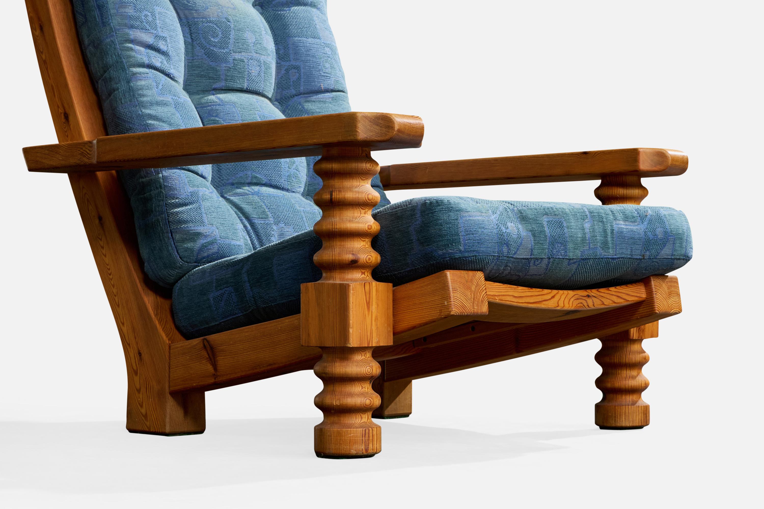 Chaises longues Collden, pin, tissu, Suède, 1970 en vente 5