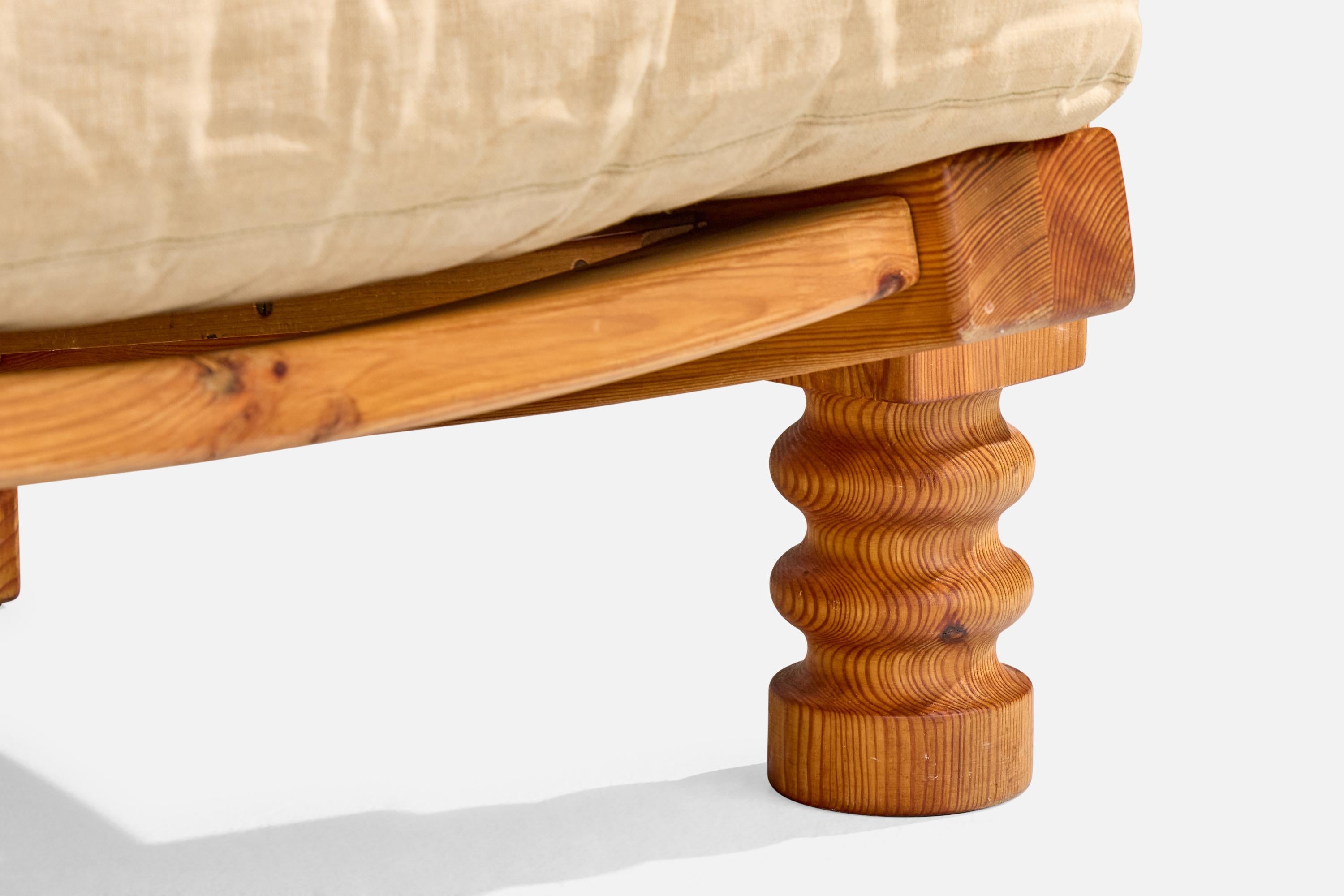 Chaises longues Collden, pin, tissu, Suède, 1970 en vente 8