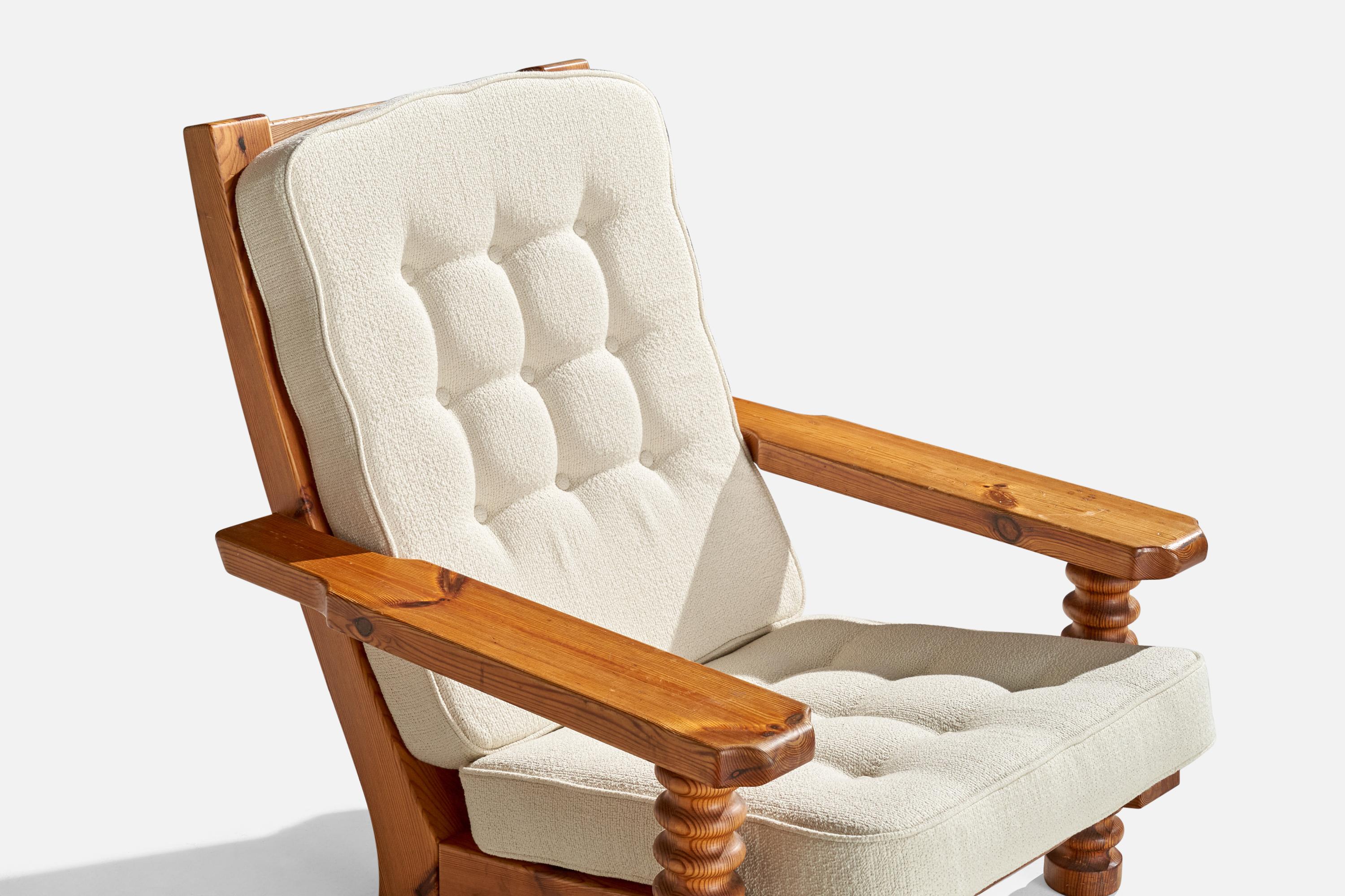 Chaises longues Collden, pin, tissu, Suède, 1970 en vente 1